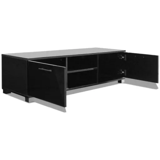 TV-Schrank 120x40,3x34,7 cm Hochglanz schwarz