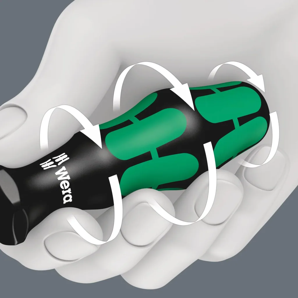 Schraubendrehersatz Kraftform Plus Lasertip inklusive Wandhalterung, 7-teilig