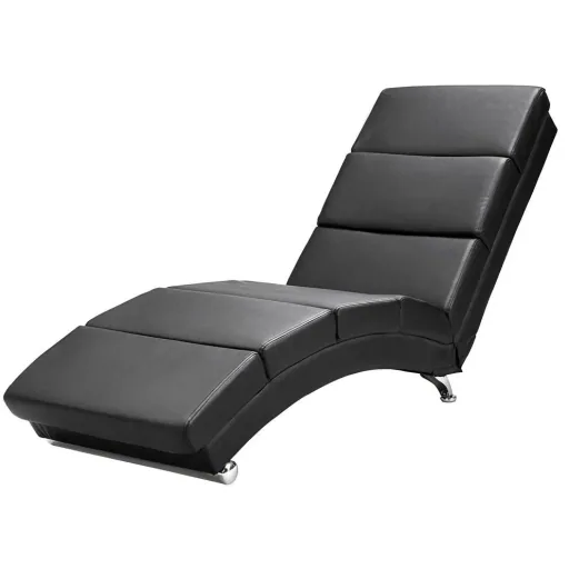 Relaxliege London schwarz mit Massage- und Heizfunktion
