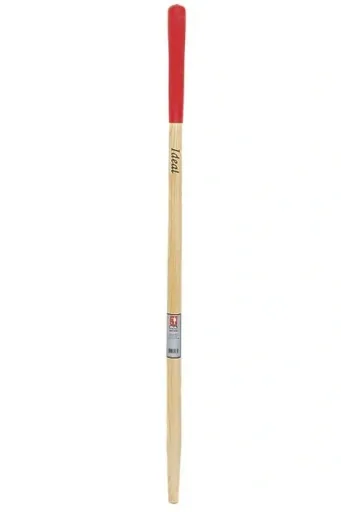 Ersatzstiel, Eschestiel 120 cm, gerade, lackiert, Handende rot, für Spaten-Spatenschaufeln