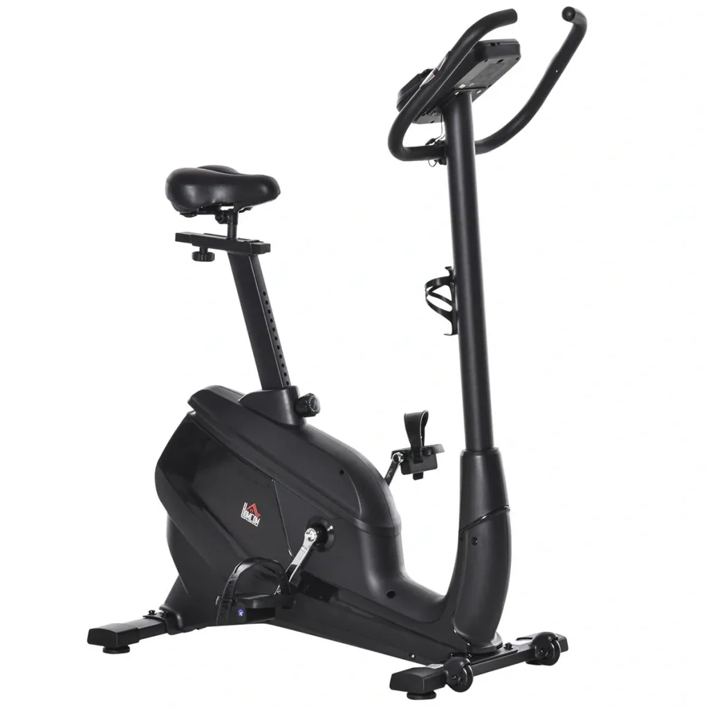 Heimtrainer Fahrradtrainer Trimmrad Magnetisch Pulsmessung LCD-Computer-Display Fitness Fahrrad einstellbar 150 kg Stahl