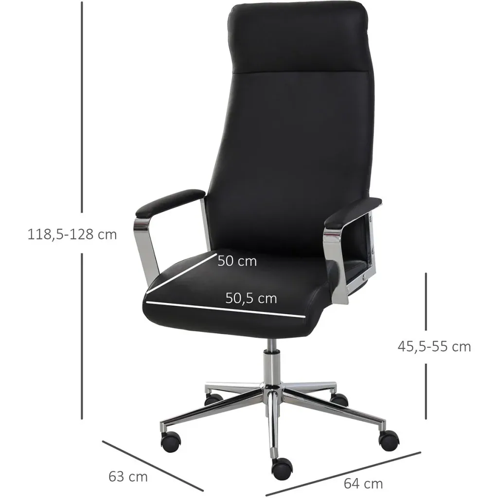 Bürostuhl ergonomisch geformt schwarz