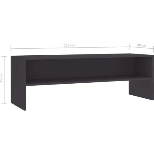 TV-Schrank 120x40x40 cm Spanplatte grau