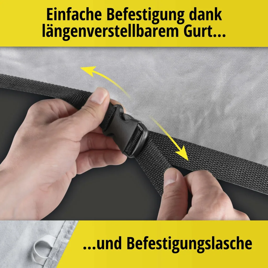Autoabdeckplane Sun Reflect - Größe 9 - 465x180x165cm - 112g/m² - PES beschichtet