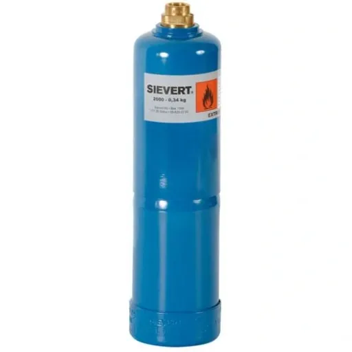 Gasflasche 340g ohne Hahn und Haken, gefüllt