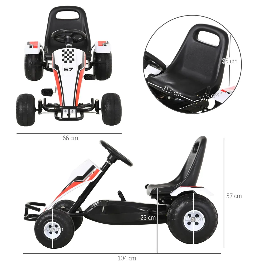 Kinder Go-Kart mit Handbremse