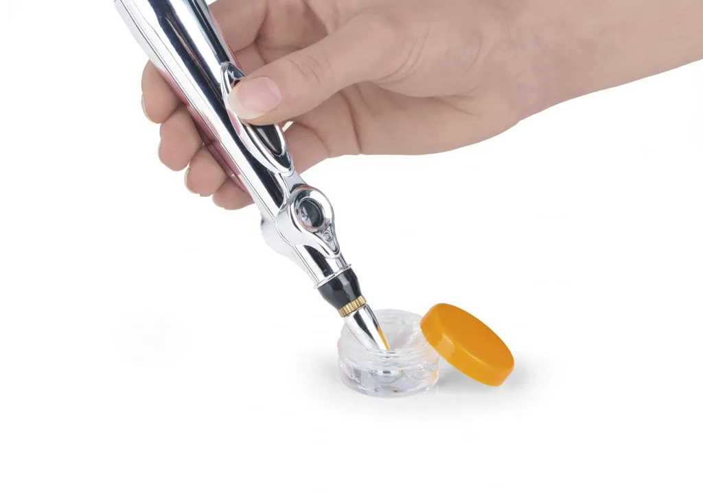 Akupressur-Stift, 1,5 Volt, Silberfarben