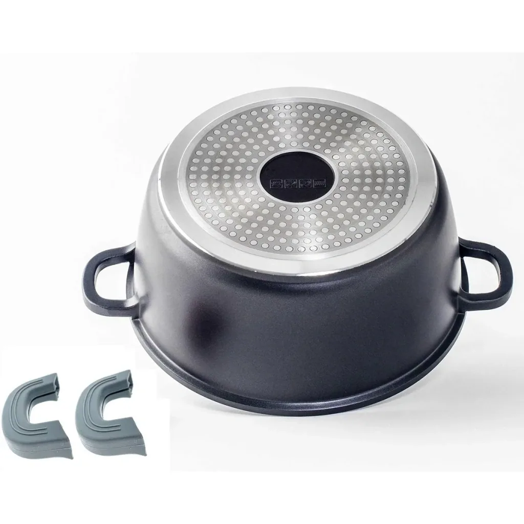 Kochtopf/Kasserolle - mit Deckel - 24 cm - Schwarz