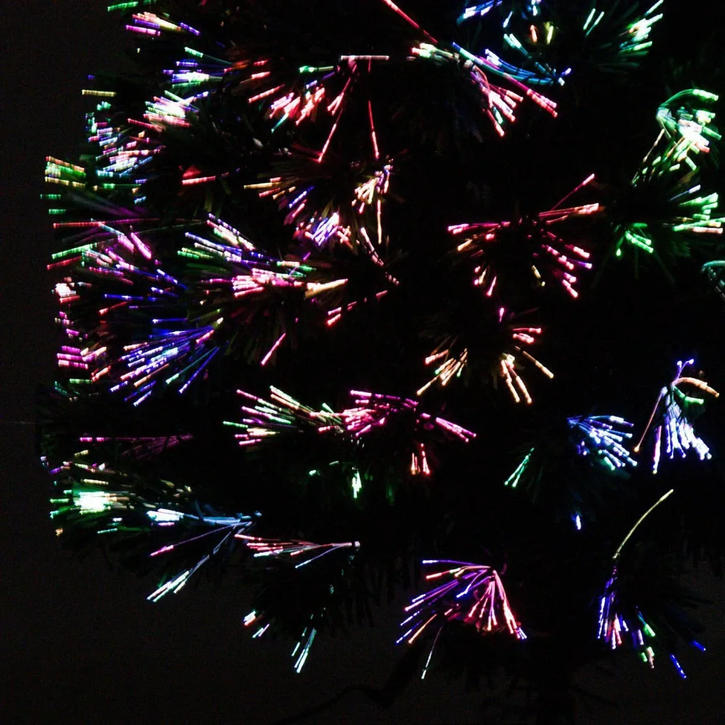 Weihnachtsbaum mit Ständer Lichtfaser 120cm Grün