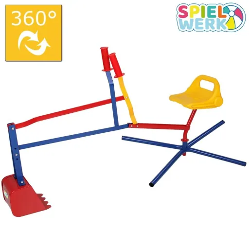 Sandkasten Kinderbagger mit flexibler Schaufel - 360 ° drehbar