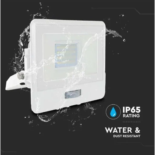 VT-128S LED-Flutlicht mit Sensor - 20 W - 1510 Lm - 4000K - Weiß