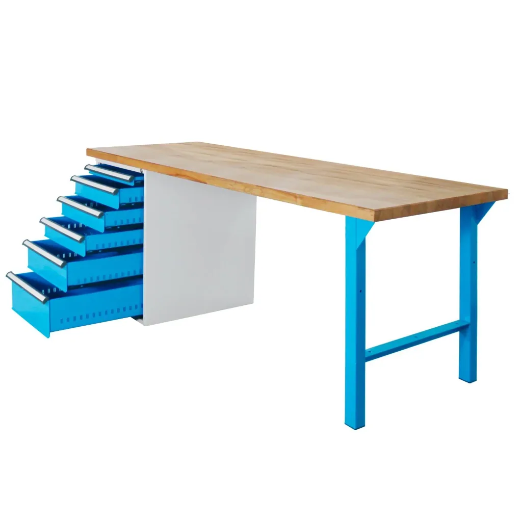 Werkbank 2000 mit Schubladenbox, 6 Schubladen