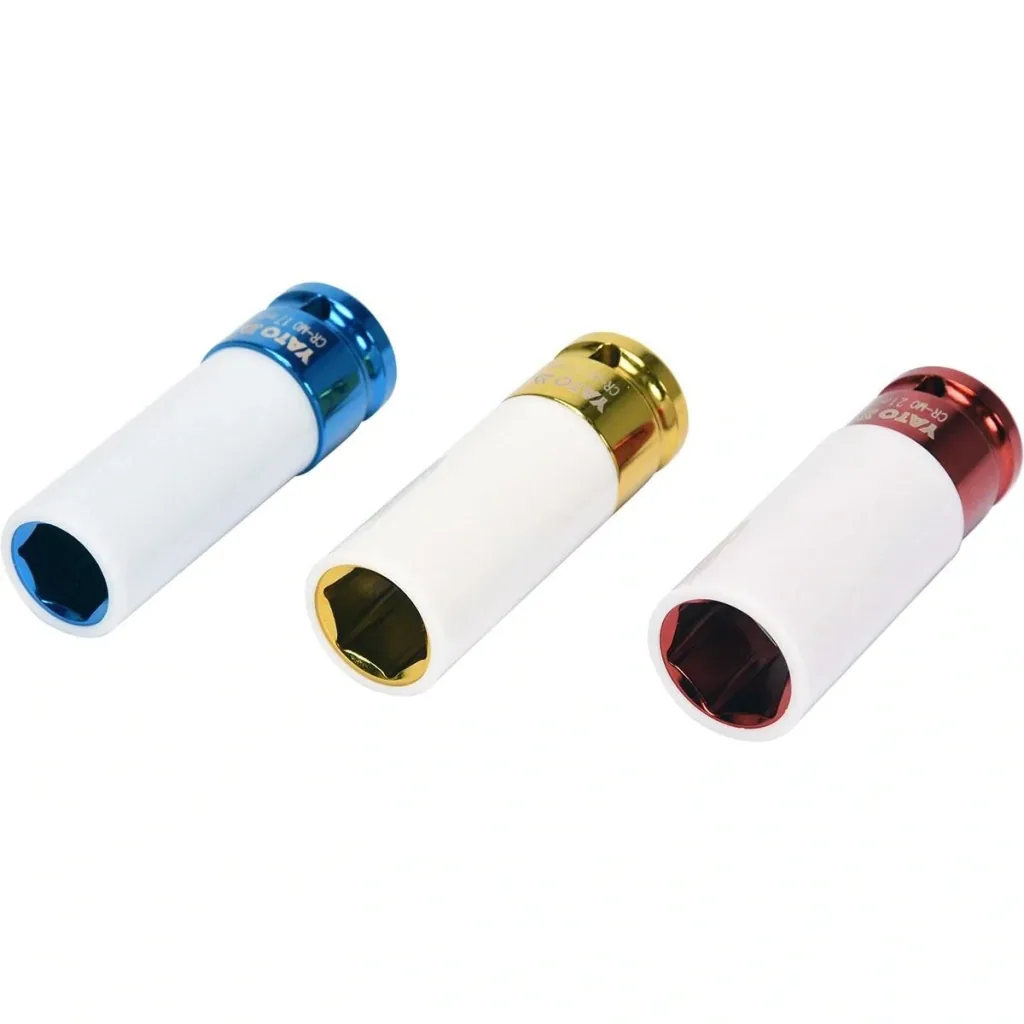 Drehmomentschlüssel - 3/8Zoll - 10-60Nm - 40cm + 3-teiliger Steckschlüsselsatz
