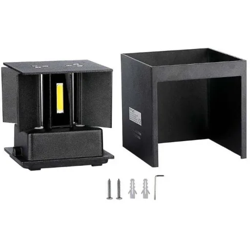 VT-759-12 LED-Wandleuchte - 11W - 3000K - 1360 Lumen - Schwarz