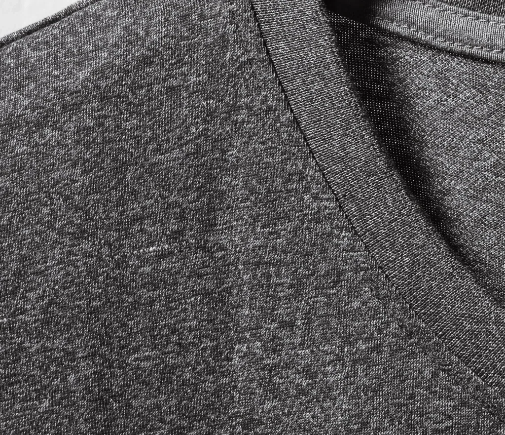 Shirt mit V Ausschnitt, Farbe anthrazit/melange, Gr.M