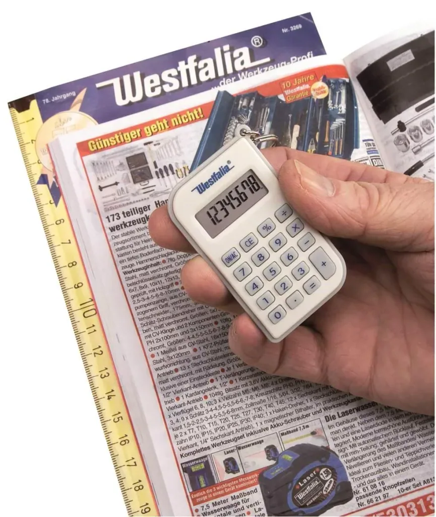 Taschenrechner mit Schlüsselring