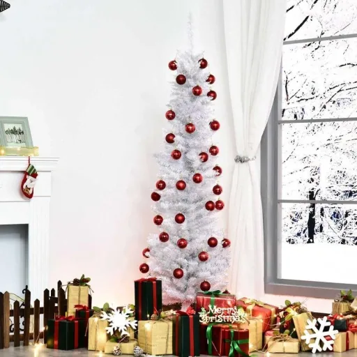 Weihnachtsbaum Tannenbaum mit Kunststoffständer 390 Spitzen Grün Ø 55 x H180 cm