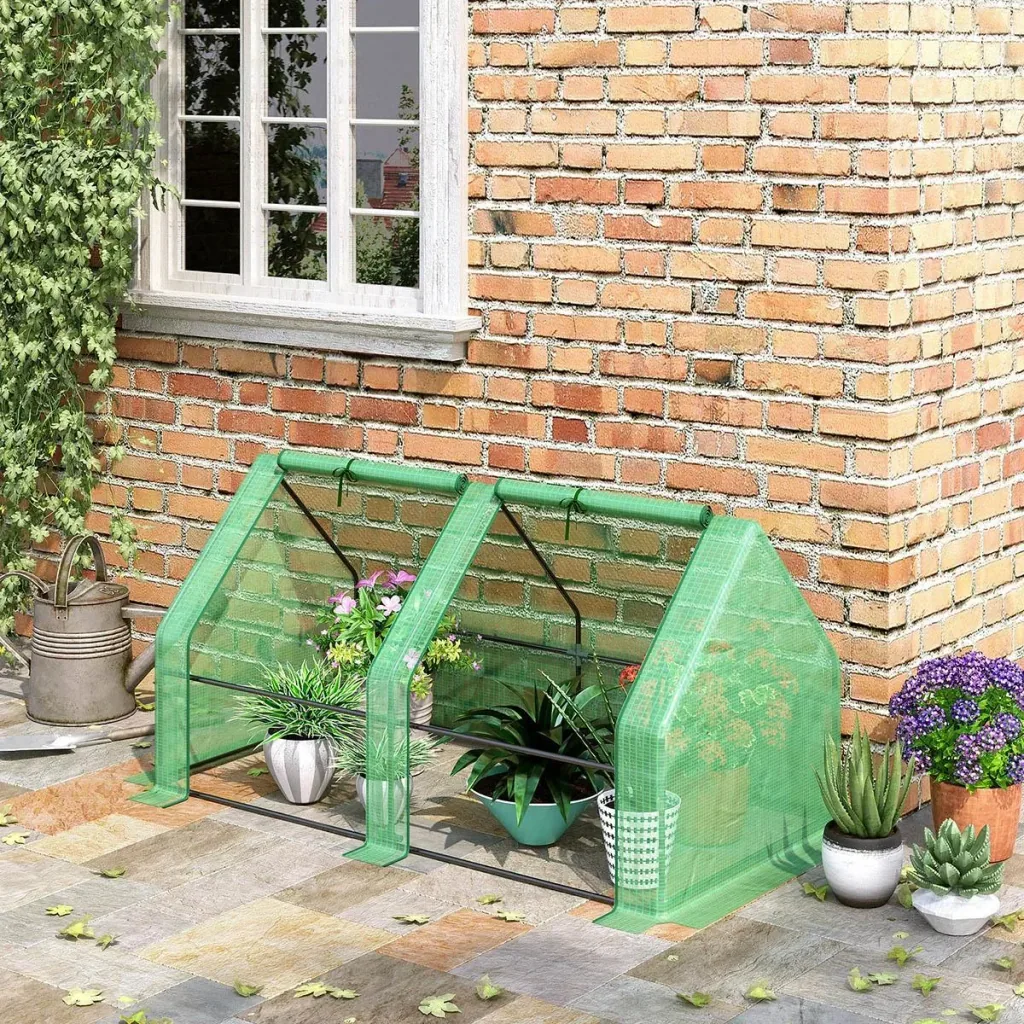 Gewächshaus Treibhaus Tomatenhaus Frühbeet 180 x 90 x 90 cm Grün