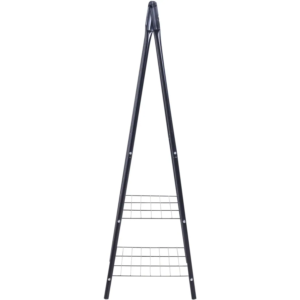 Gaderobenständer Kleiderständer Kleiderstange mit Schuhablage Wäscheständer 100 x 46 x 148 cm