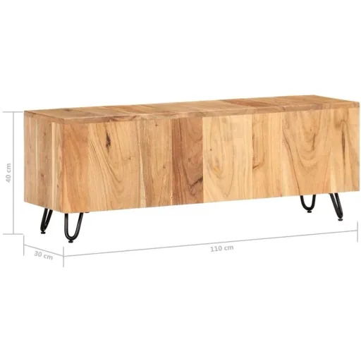 TV-Schrank 110x30x40 cm Akazienholz massiv