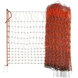 Hen net 112Cm-50M Einzelner Stift -Orange-, Electr