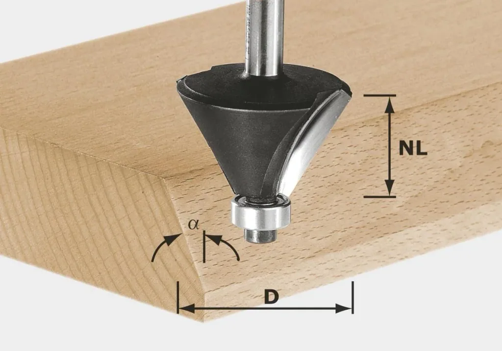 Fasefräser HW D25,7 / 25,7 / 15 Grad KL