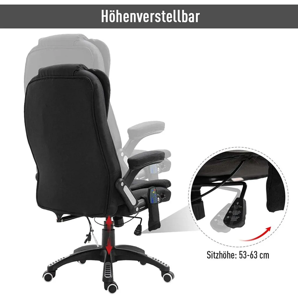 Bürostuhl mit Massage- und Wärmefunktion