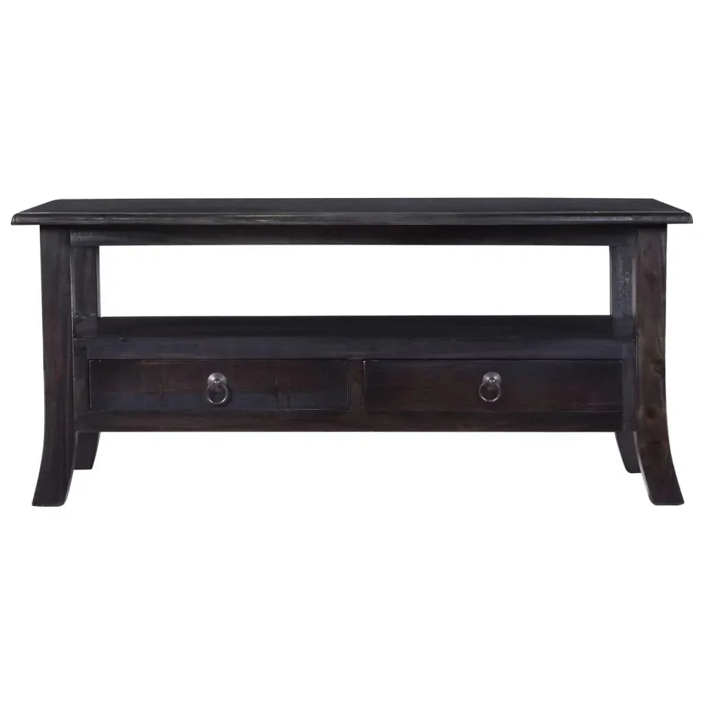 Couchtisch 90x50x40 cm massiv Mahagoni hell kaffeefarben