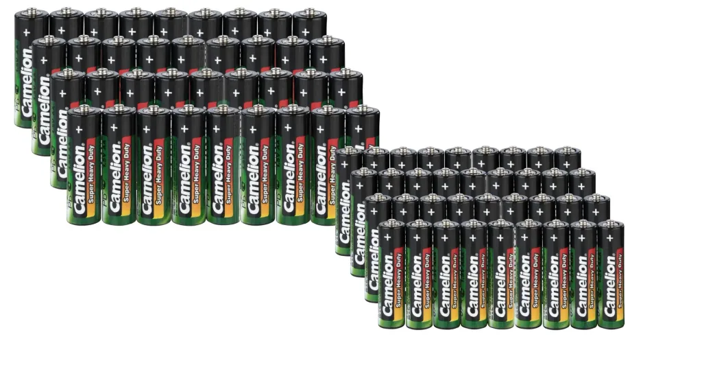 Ansmann Arbeitsleuchte inkl. Batterien, SMD-LEDs, 1W + 3W + Zink-Kohle Sparset AA/AAA - 72-teilig und Feuerzeug-Nachfüllgas 300 ml