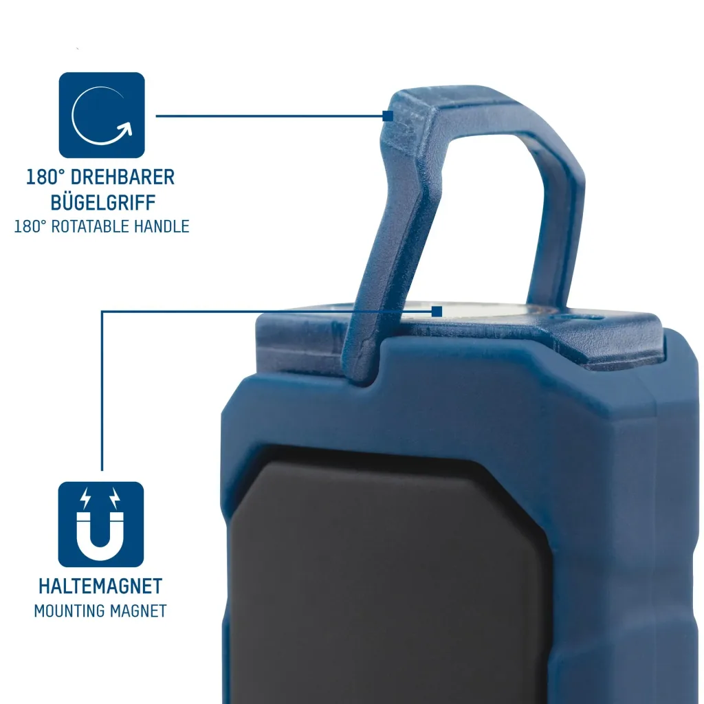 Ansmann Arbeitsleuchte inkl. Batterien, SMD-LEDs, 1W + 3W + Zink-Kohle Sparset AA/AAA - 72-teilig und Feuerzeug-Nachfüllgas 300 ml
