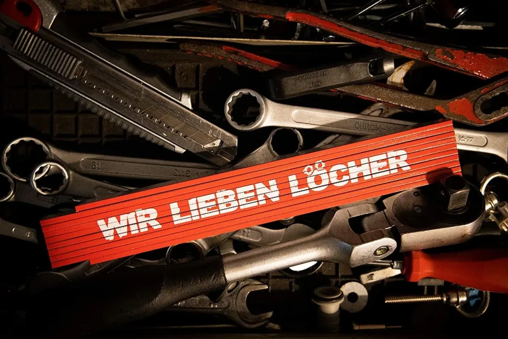 Meterstab 2 m "... wir lieben Löcher!"