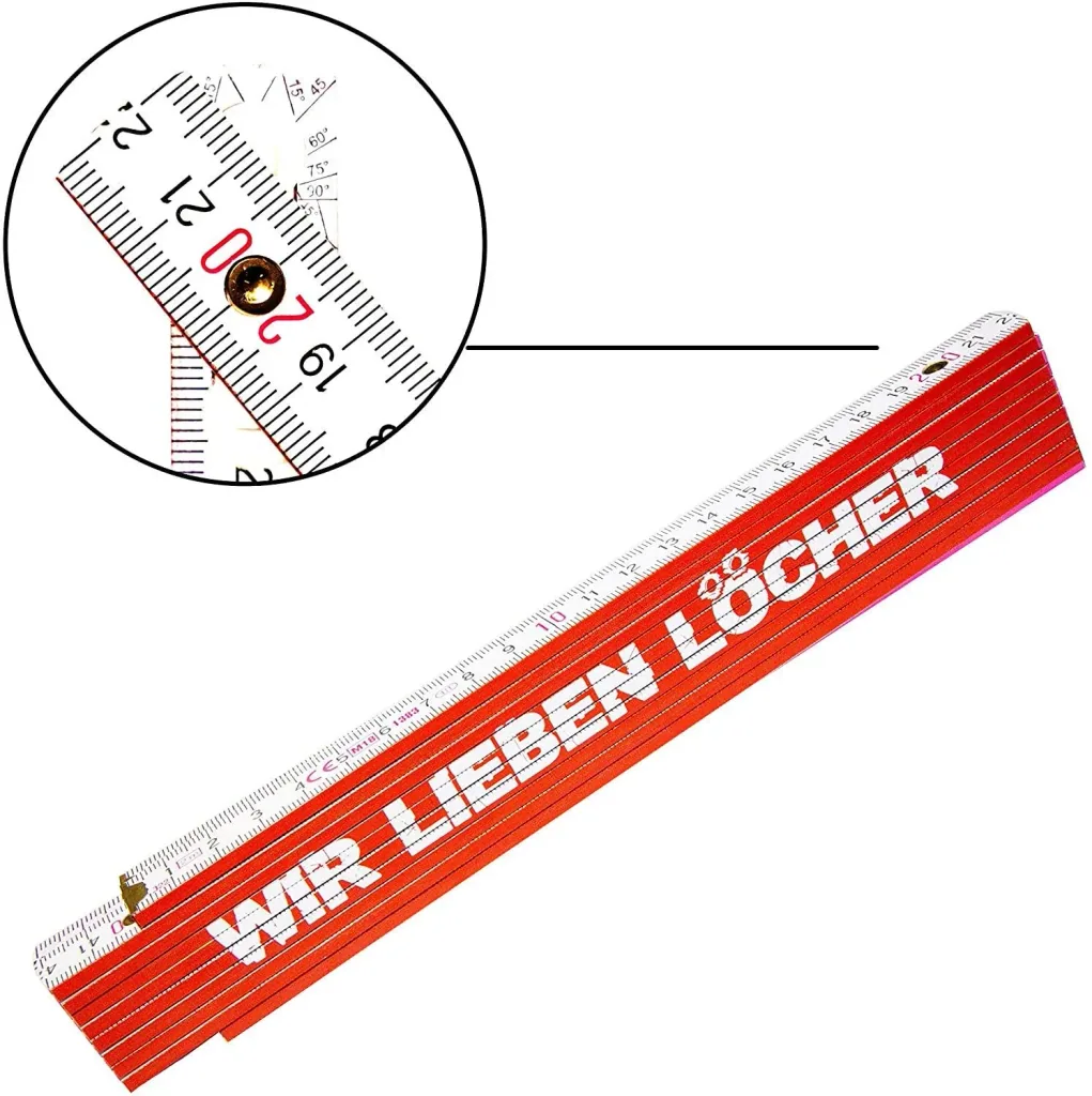 Meterstab 2 m "... wir lieben Löcher!"
