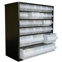 Schubladenblock mit 24 Schubladen - 33x30,6x15cm MET Loose Insert A8-1 - Kunststoff
