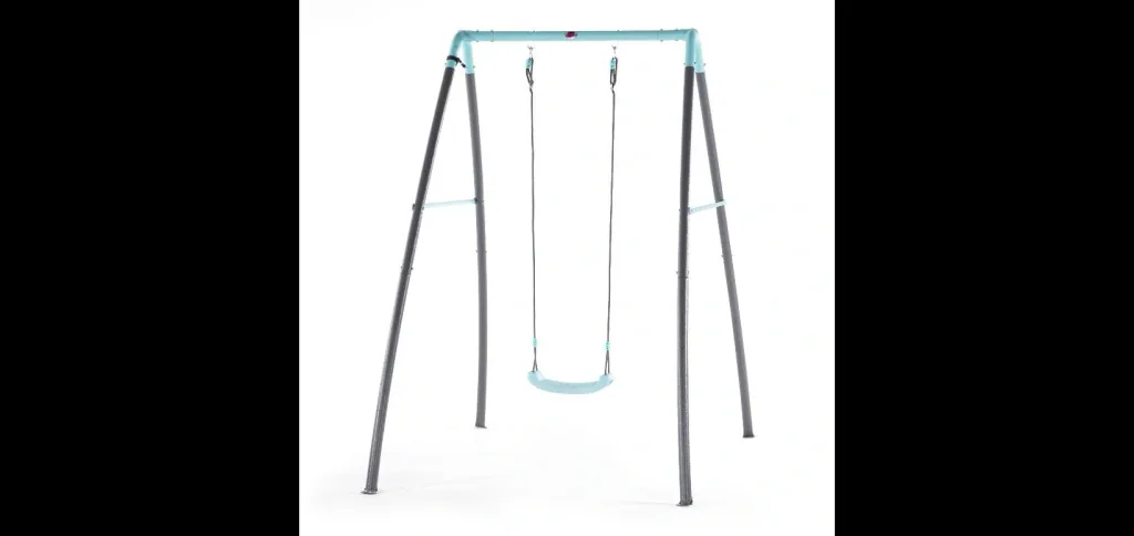 Premium Metall Schaukel mit Nebelsprühfunktion, Outdoor-Einzelschaukel für Kinder, Schaukelseile höhenverstellbar