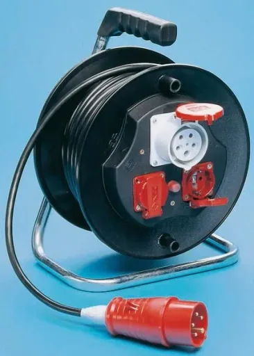 Kunststoff Kabeltrommel 16A/ 400V/ 5-Pol ohne Kabel
