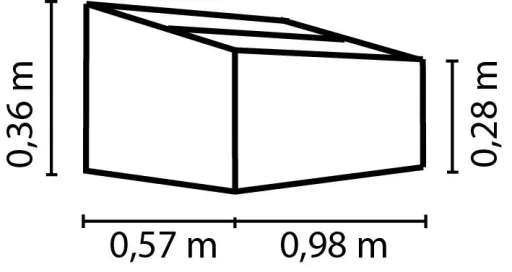 Frühbeet Levana 1, vanille