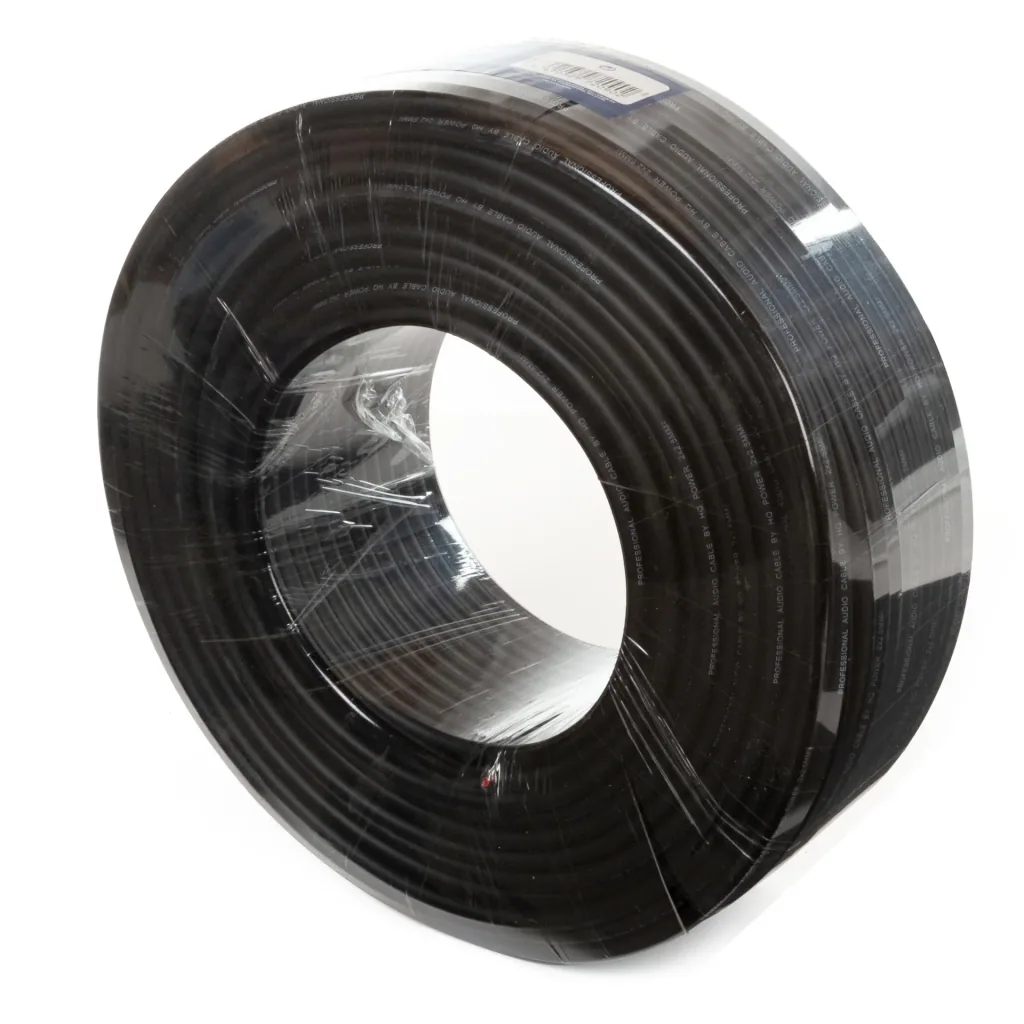 professionelles lautsprecherkabel - schwarz - 2 x 2.50 mm² - 100 m