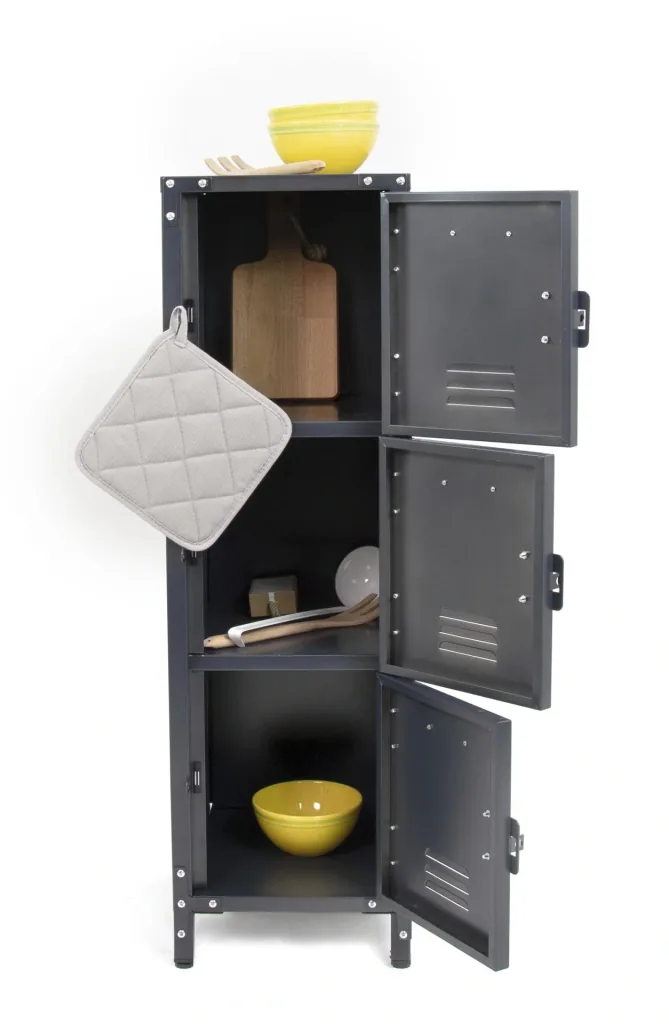 Metallschrank Vintage, 3 Türen