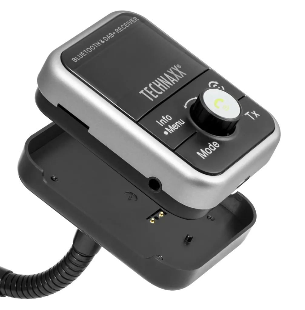 DAB+ und FM Bluetooth Transmitter mit Freisprechfunktion, Ladefunktion, Radio und MP3-Player
