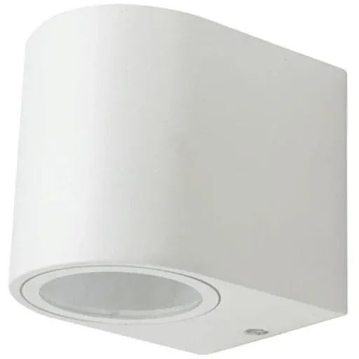 VT-7651RD Außenwandleuchte - GU10 - Weiß - Rund - IP44