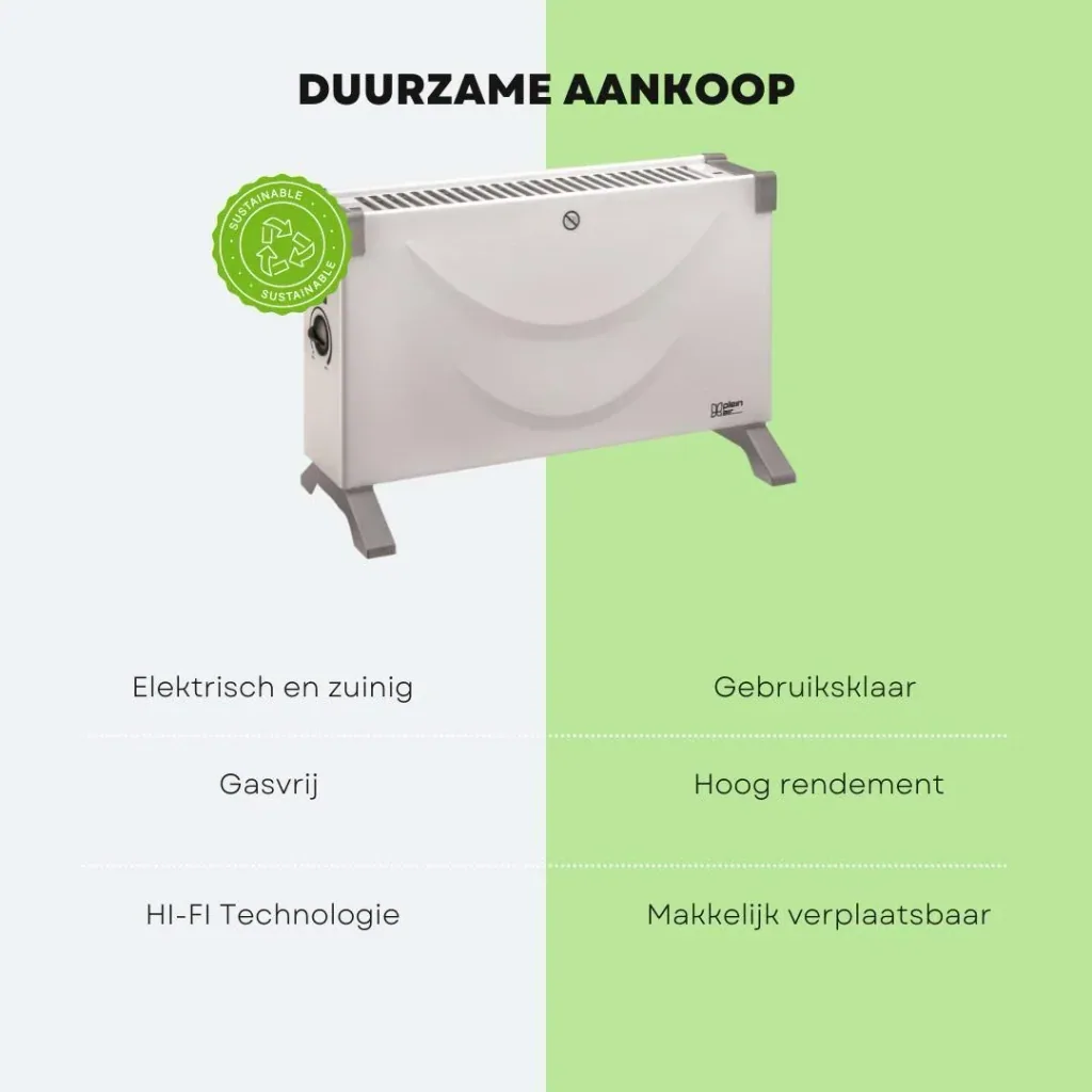 Heizung - TC-2000 - Konvektor mit einstellbarem 3-Positionen-Thermostat - 2000W