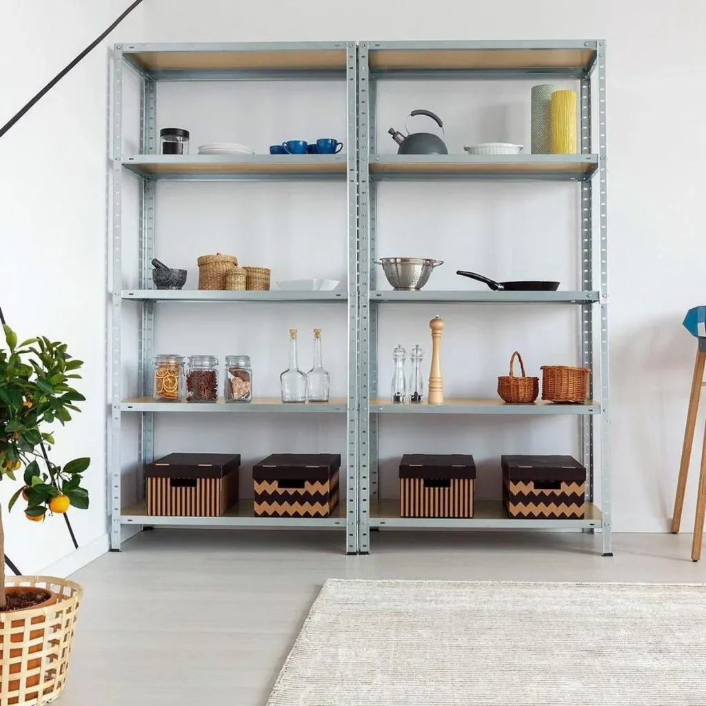 2 Regale mit 5 Böden - 175x75x30 cm - 350 kg