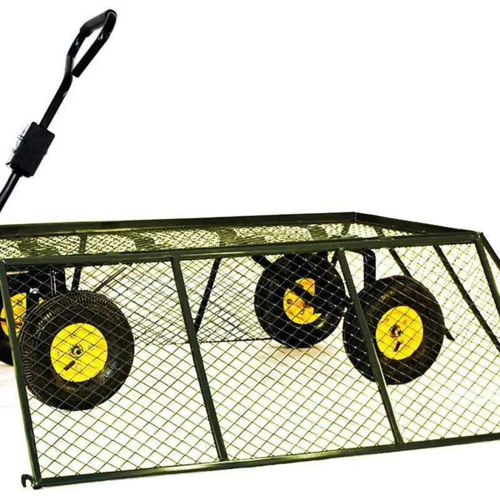 Trolley mit Innenplane - grün - max 550 kg - 114x52x105 cm