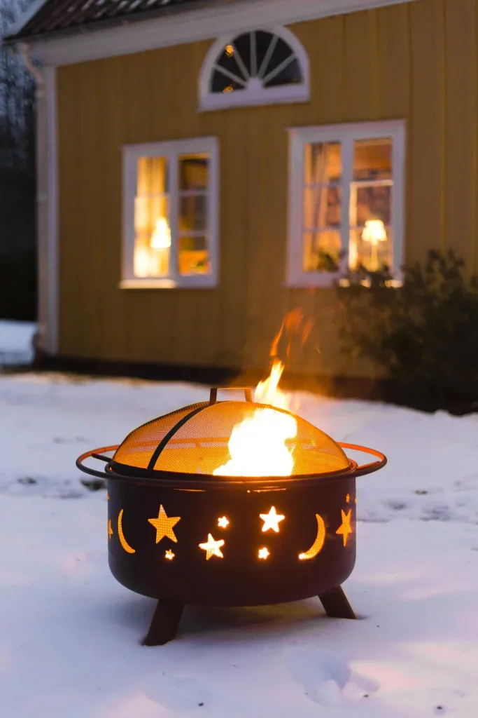 Feuerkorb "Stars & Moon", rund, 75 cm