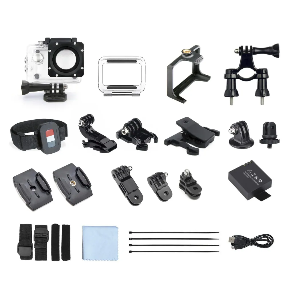 Actioncam Enduro Black, 170° Weitwinkel, wasserdicht bis 30 m, 8MP Sensor