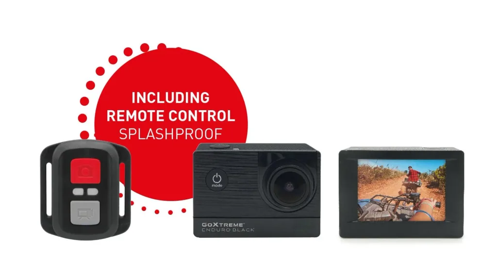 Actioncam Enduro Black, 170° Weitwinkel, wasserdicht bis 30 m, 8MP Sensor