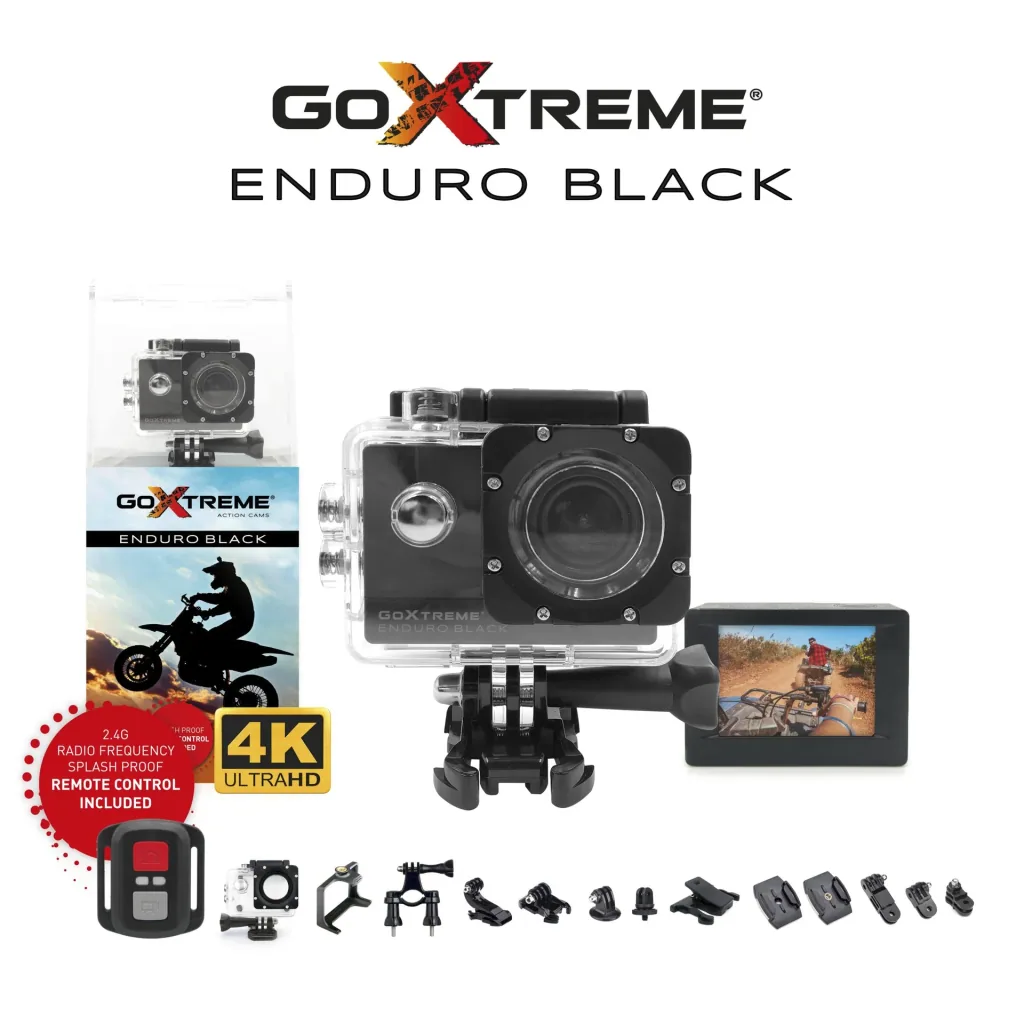 Actioncam Enduro Black, 170° Weitwinkel, wasserdicht bis 30 m, 8MP Sensor