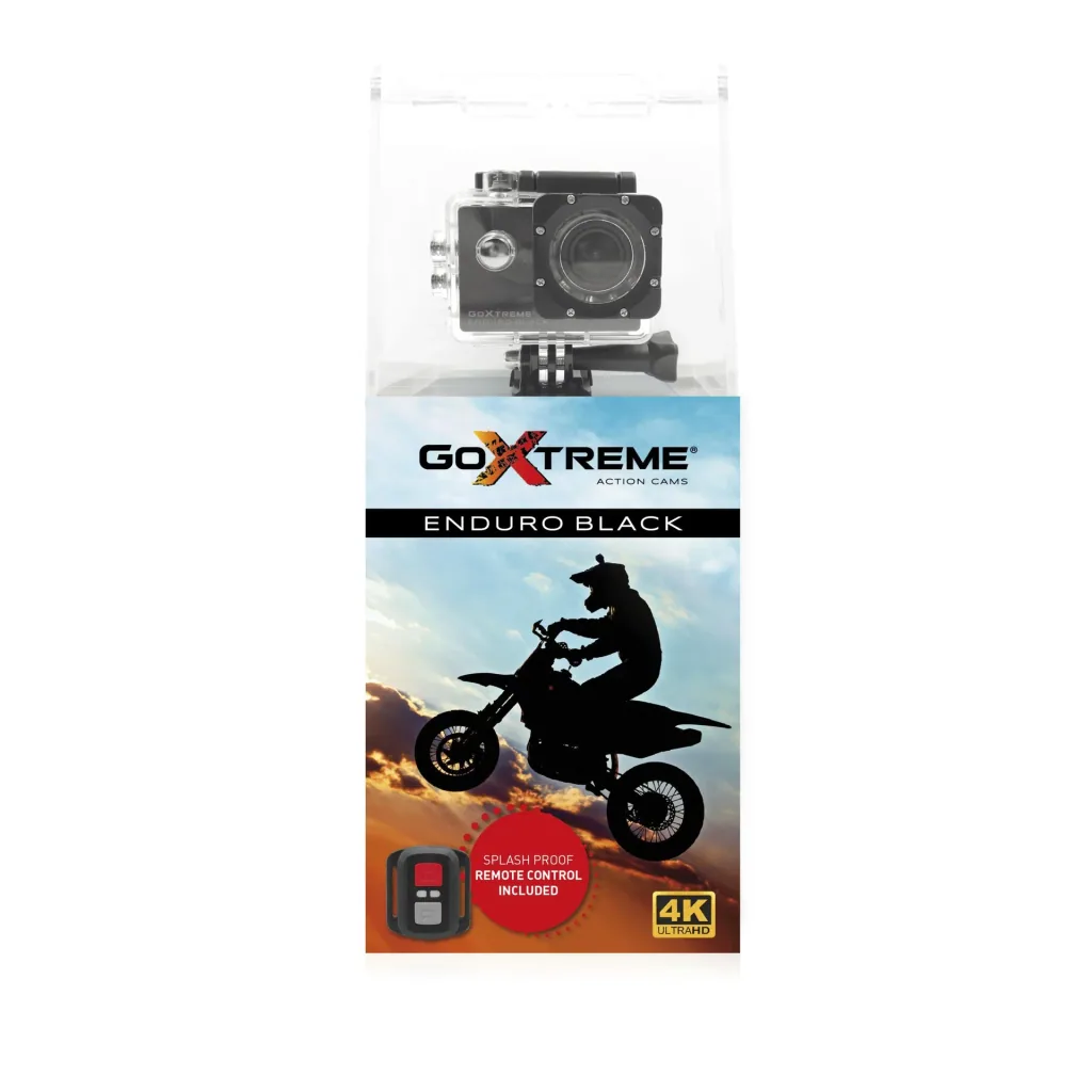 Actioncam Enduro Black, 170° Weitwinkel, wasserdicht bis 30 m, 8MP Sensor