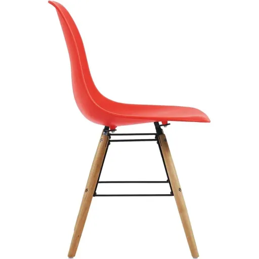 Esszimmerstühle 2-Sitzer Kunststoff rot