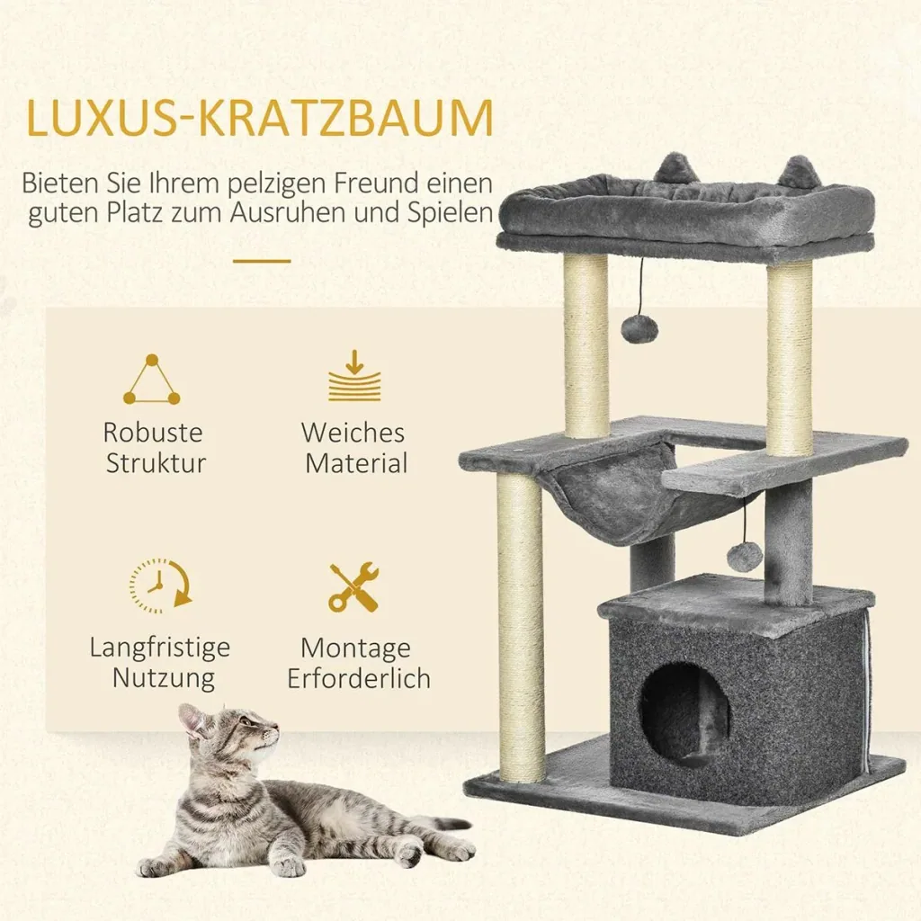 Katzenbaum 100 cm Kratzbaum mit Hä